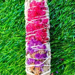 White Sage with Wildflowers Smudge Stick